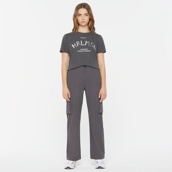 DE-YN Nylon Cargo Pants asphalt