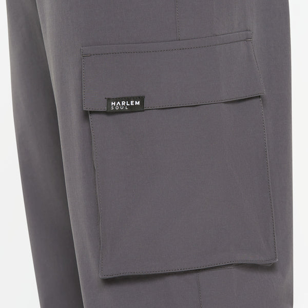 DE-YN Nylon Cargo Pants asphalt