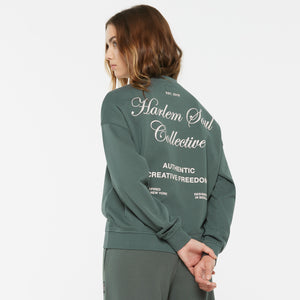 LU-NA Sweatshirt Printed dark green