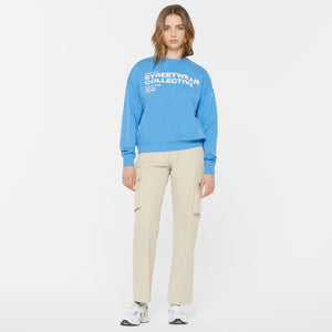 LU-NA Sweatshirt Printed electro blue