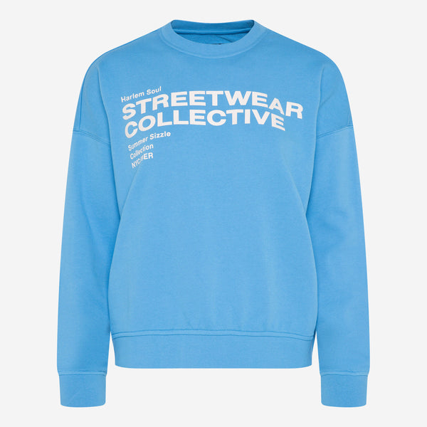 LU-NA Sweatshirt Printed electro blue