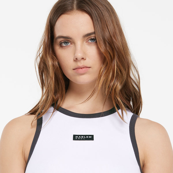 LI-SA Cropped Rib Top opticwhite