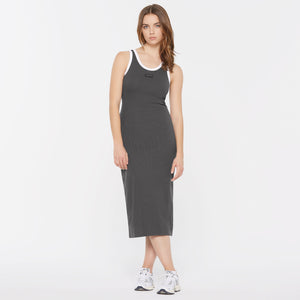 VI-KA Rib Dress asphalt