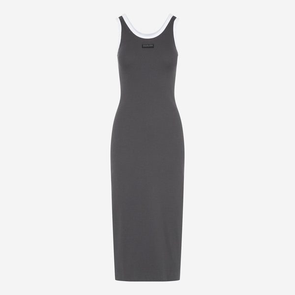 VI-KA Rib Dress asphalt