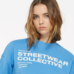 LU-NA Sweatshirt Printed electro blue