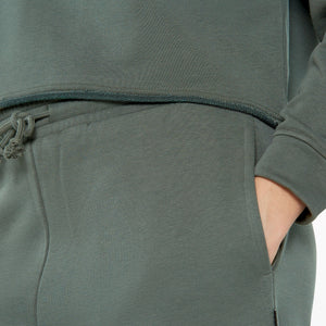 KE-LIS Cropped Hoodie dark green