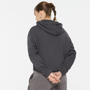 KE-LIS Cropped Hoodie asphalt
