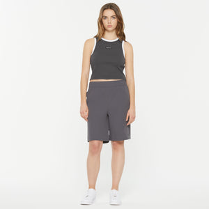 LI-SA Cropped Rib Top asphalt