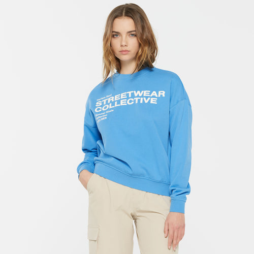 LU-NA Sweatshirt Printed electro blue