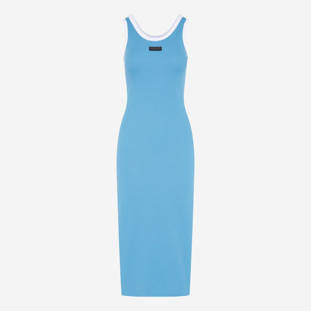 VI-KA Rib Dress electro blue