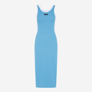 VI-KA Rib Dress electro blue