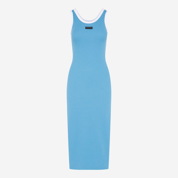 VI-KA Rib Dress electro blue