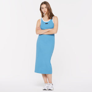 VI-KA Rib Dress electro blue