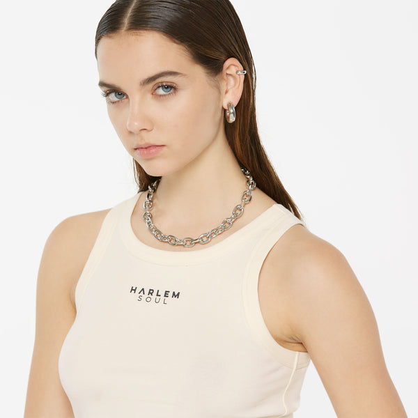 CAN-DICE Rib Top mit Logo nature - HARLEM SOUL