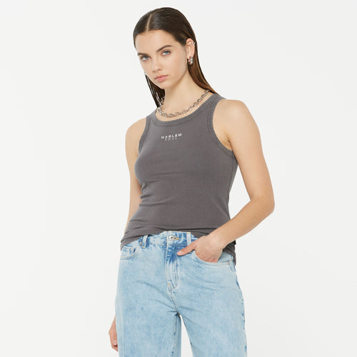 CAN-DICE Rib Top mit Logo asphalt