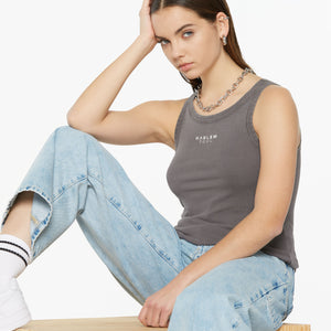 CAN-DICE Rib Top mit Logo asphalt