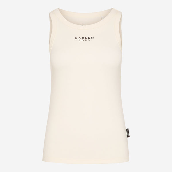 CAN-DICE Rib Top mit Logo nature - HARLEM SOUL