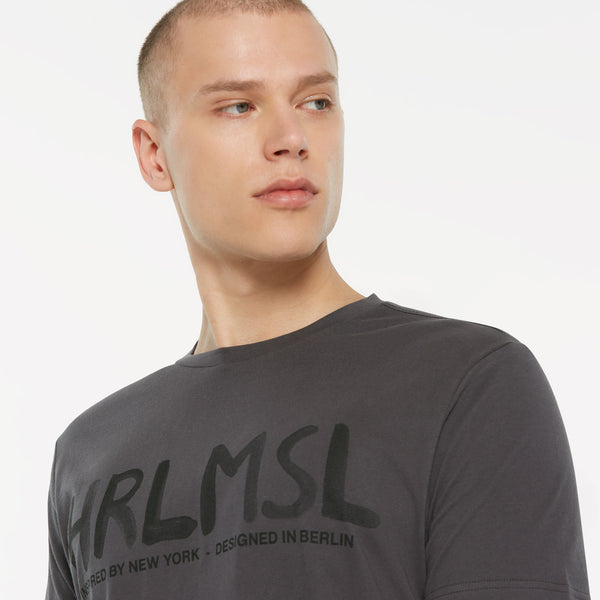 MEL-BOURNE T-Shirt Printed asphalt