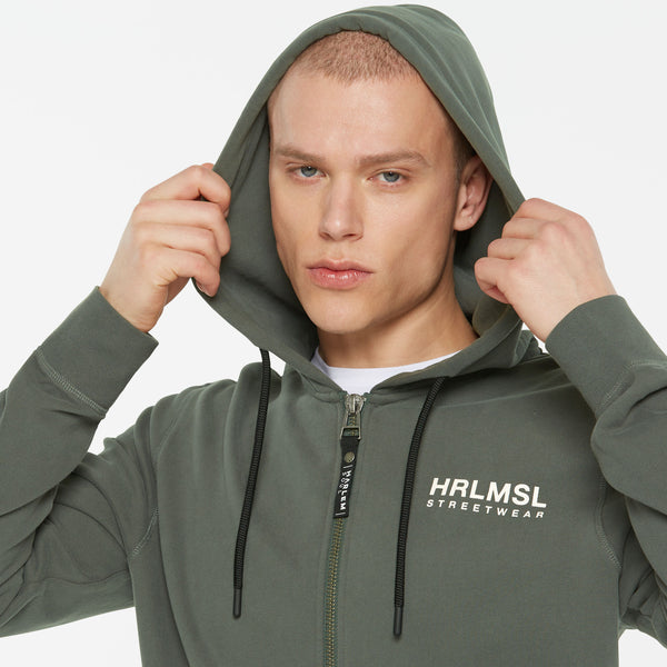 MAD-RID Hoodie Jacket Printed dark green