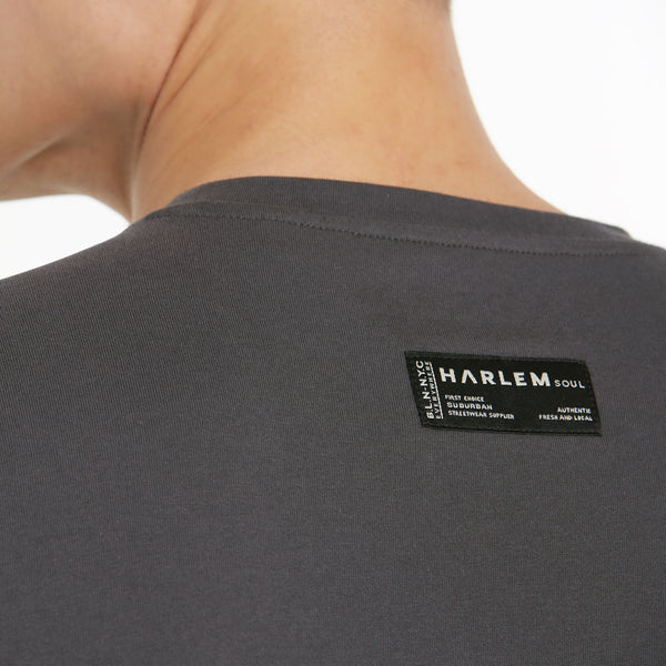 MEL-BOURNE T-Shirt Printed asphalt