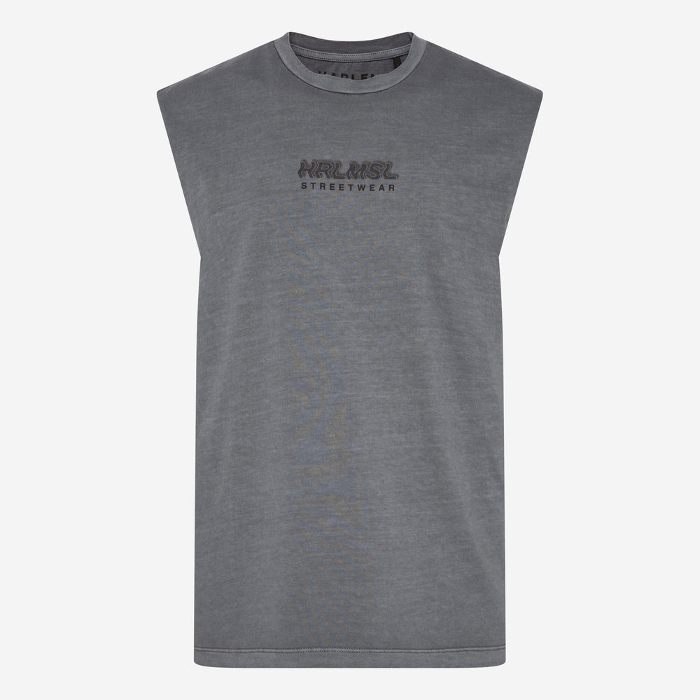 THE-O Muskelshirt printed asphalt