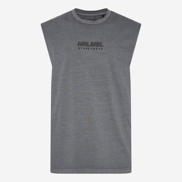 THE-O Muskelshirt printed asphalt