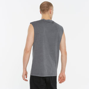 THE-O Muskelshirt printed asphalt