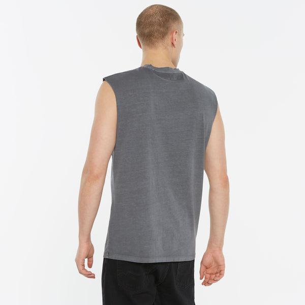 THE-O Muskelshirt printed asphalt