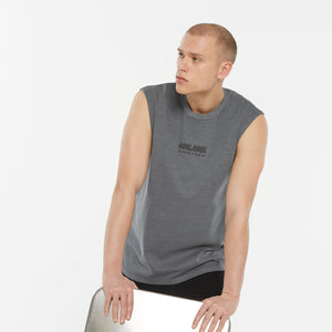 THE-O Muskelshirt printed asphalt