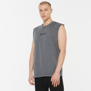 THE-O Muskelshirt printed asphalt