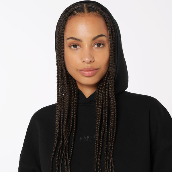 ELY-AS Hoodie Unisex mit Backprint black