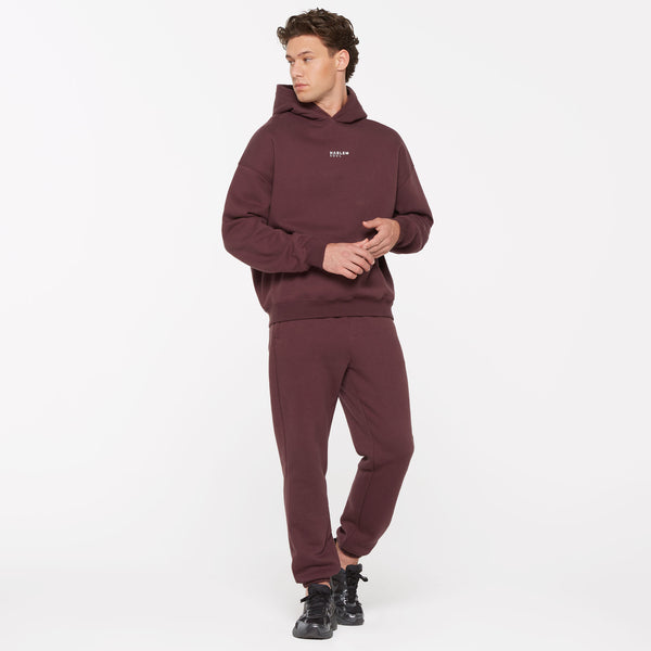 ELY-AS Hoodie Unisex mit Backprint cranberry juice