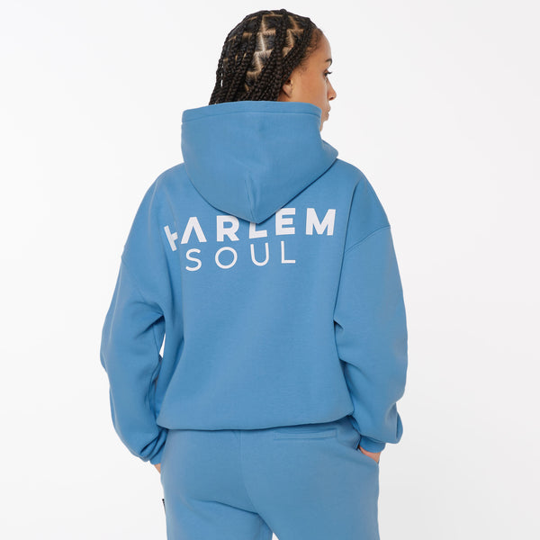 ELY-AS Hoodie Unisex mit Backprint electric sky