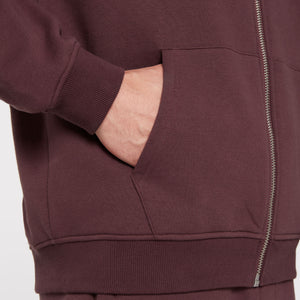 BRU-NO Hoodie Jacket Unisex cranberry juice