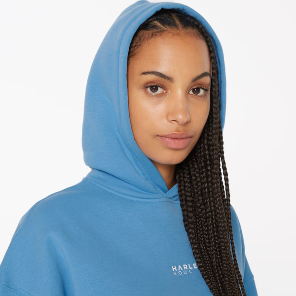 ELY-AS Hoodie Unisex mit Backprint electric sky