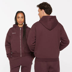 BRU-NO Hoodie Jacket Unisex cranberry juice