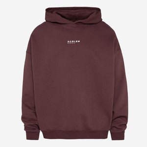 ELY-AS Hoodie Unisex mit Backprint cranberry juice