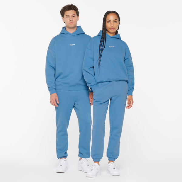ELY-AS Hoodie Unisex mit Backprint electric sky