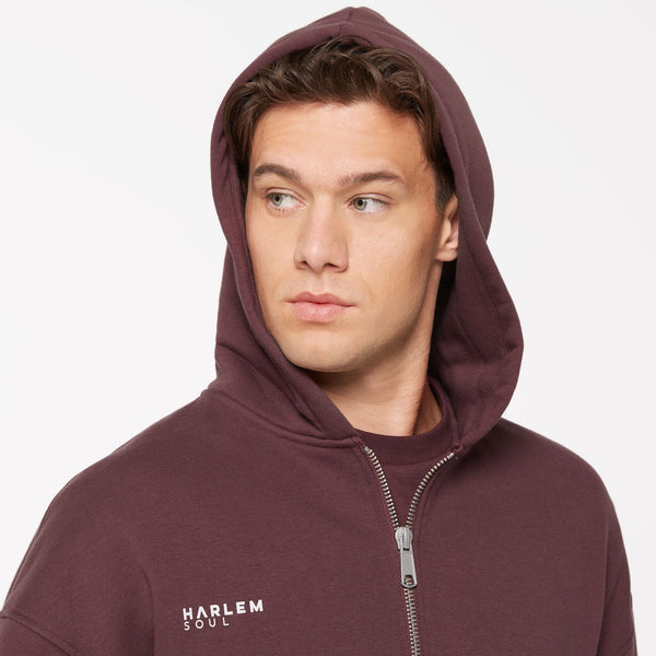 BRU-NO Hoodie Jacket Unisex cranberry juice