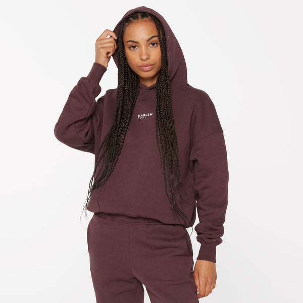 ELY-AS Hoodie Unisex mit Backprint cranberry juice