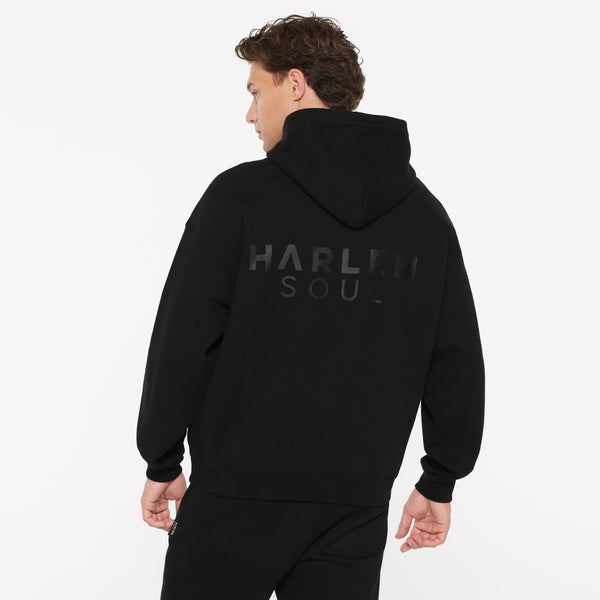ELY-AS Hoodie Unisex mit Backprint black