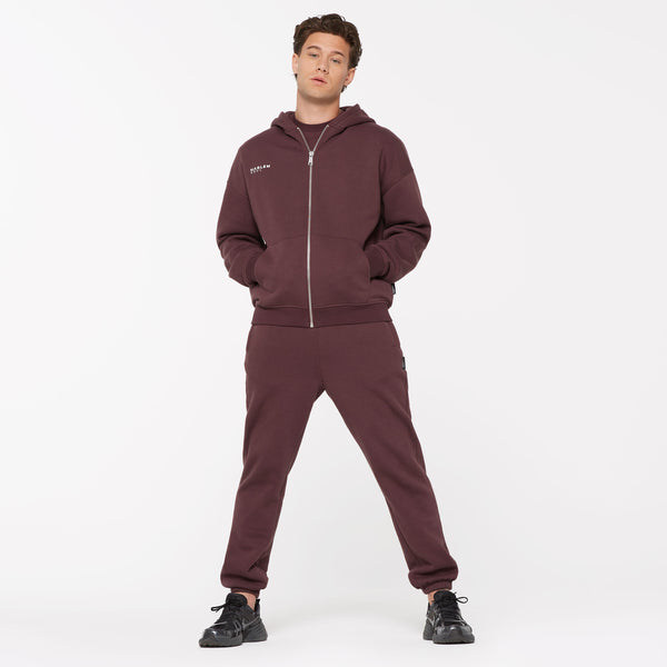 BRU-NO Hoodie Jacket Unisex cranberry juice
