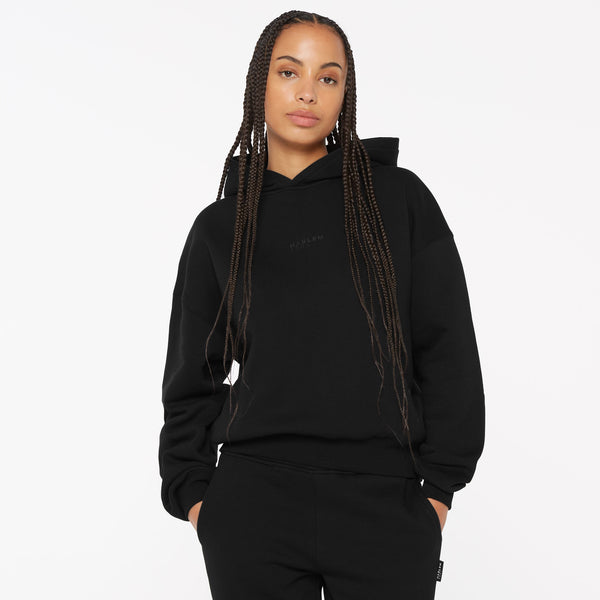 ELY-AS Hoodie Unisex mit Backprint black