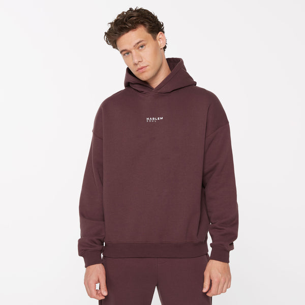 ELY-AS Hoodie Unisex mit Backprint cranberry juice