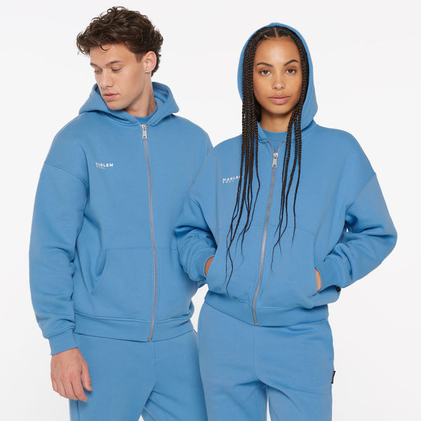 BRU-NO Hoodie Jacket Unisex electric sky - HARLEM SOUL