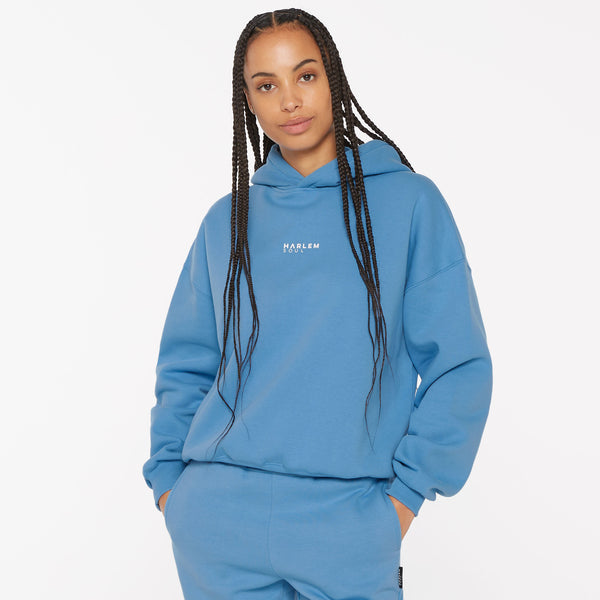 ELY-AS Hoodie Unisex mit Backprint electric sky