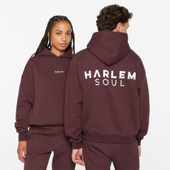 ELY-AS Hoodie Unisex mit Backprint cranberry juice