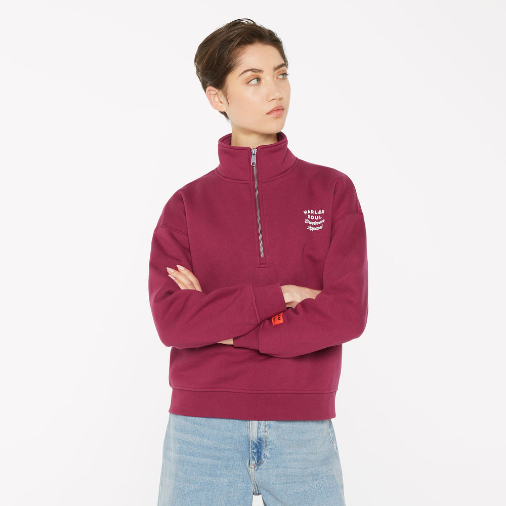 KAY-LA Troyer-Sweatshirt mit Back-Print grape