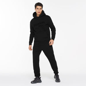 MON-TEL Hoodie mit Frottee-Logo black
