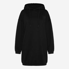 DE-MI Sweatdress mit Kapuze black